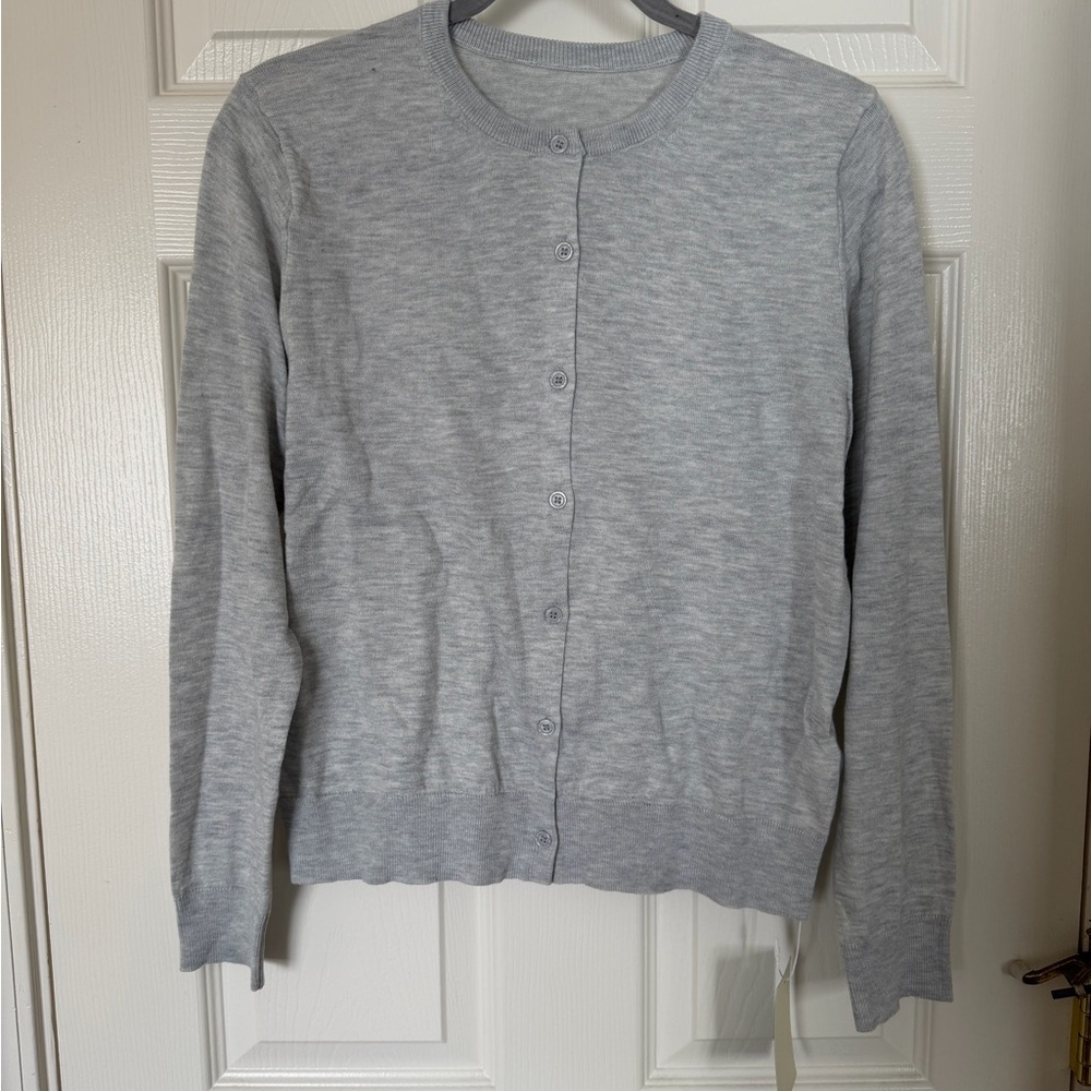 Gray Women's Cardigan Sweater
